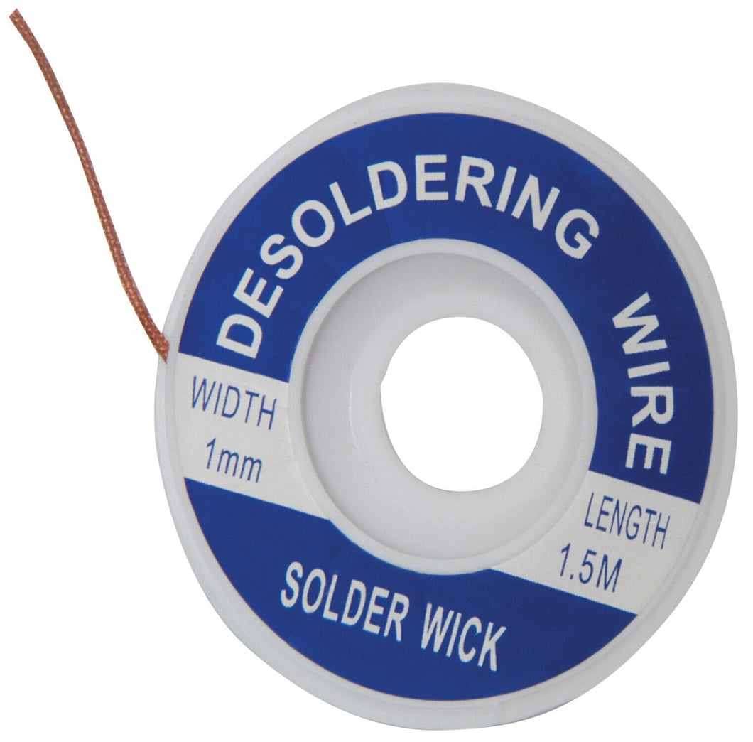 1mm Wide Desoldering Braid 1.5m Length Soldamop Solder Wick Fluxed Sucker