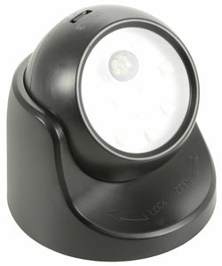 lyyt Wireless LED Motion Sensor 360° Rotating IP44 Black