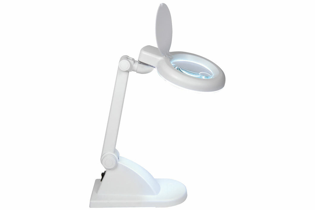 Mercury Desktop Illuminated Magnifier Magnifying Glass with Lamp Mains Powered