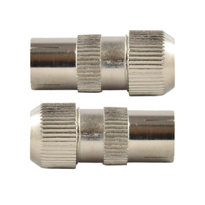 TV COAX AERIAL / ANTENNA CONNECTOR / SOCKET. HIGH QUALITY X2 SOCKETS