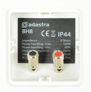 Adastra BH8 Speakers Indoor/Outdoor pair white  160W 8OHM