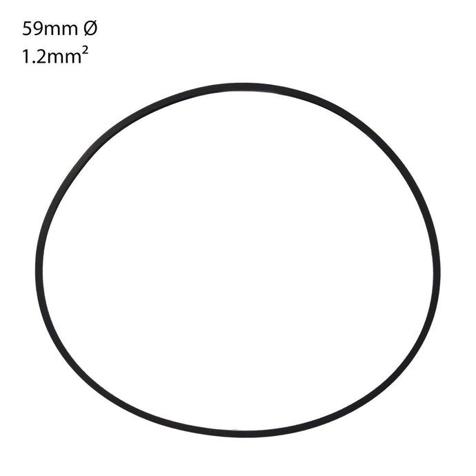 AUDIO/CASSETTE SQUARE SECTION DRIVE BELT. 59mm x 1.2mm (1 BELT)