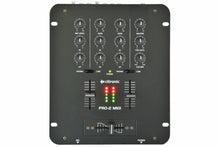 Load image into Gallery viewer, Citronic PRO-2 MKII 2-Channel 5-Input 2-Band EQ DJ Mixer Phono or Line or Mic
