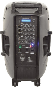 QTX MIXCAB-15 Portable PA 150W with Mixer + USB/SD/FM/BT
