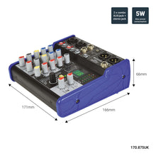 Load image into Gallery viewer, Citronic CSD-4 Compact Mixer with BT receiver + DSP Effects