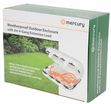 Load image into Gallery viewer, Weatherproof Outdoor Enclosure with 4-Gang 2m Extension Lead