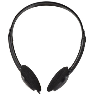 STEREO TV HEADPHONES 5M LONG WIRE WITH VOLUME CONTROL