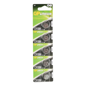 5 x GP CR1220 DL1220 3V Lithium Coin Button Cell Battery