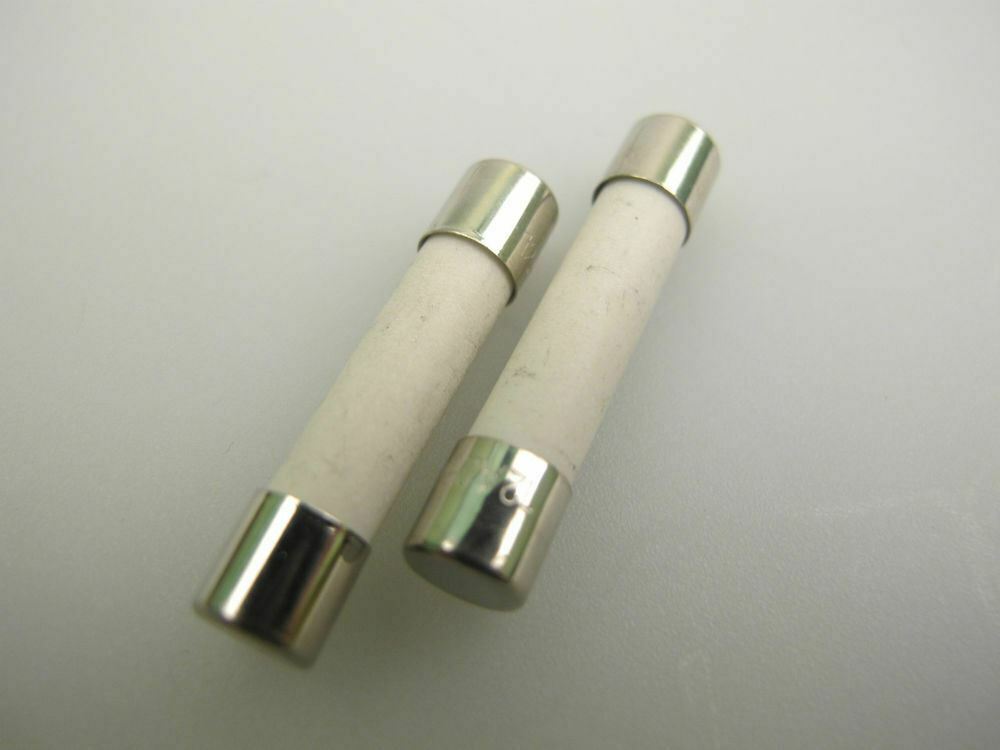10A 32mm x 6mm Ceramic Time Delay(T)/Slow Blow Fuse x 2