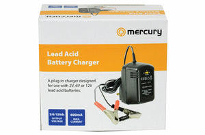 2/6/12V 600mA Lead Acid Battery Charger
