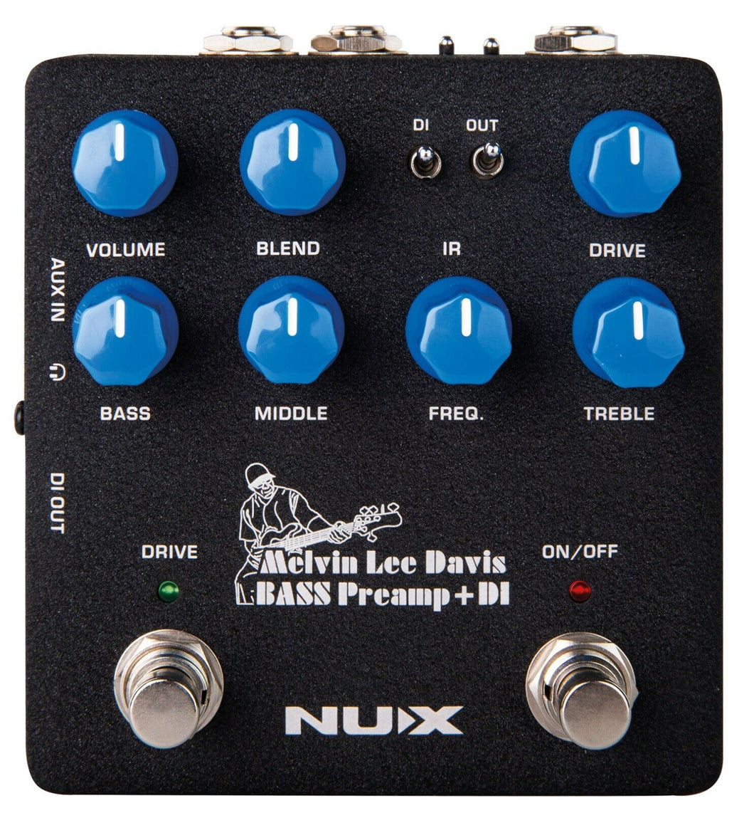 NUX NU-X Melvin Lee Davis Bass Preamp + DI Pedal