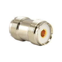 Load image into Gallery viewer, UHF/PL259 FEMALE TO FEMALE 50 OHM COUPLER TO JOIN 2 PL259 PLUGS
