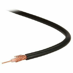 5M RG58 50 OHM CABLE. BLACK. (NO CONNECTORS) For Amateur / CB and other TX