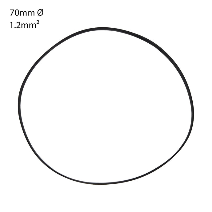 AUDIO/CASSETTE SQUARE SECTION DRIVE BELT. 70mm x 1.2mm (1 BELT)